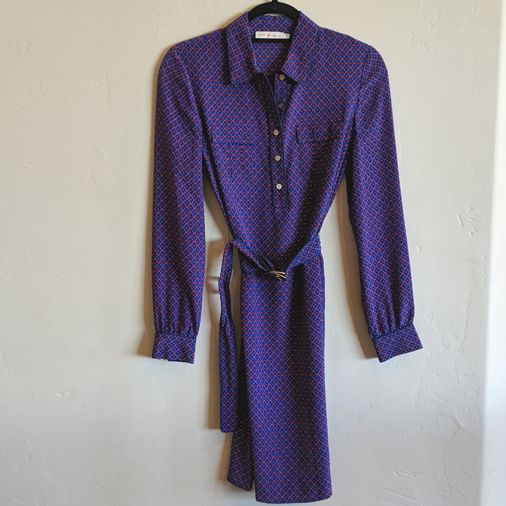 Tory Burch Long-Sleeved Silk Dress Size 0